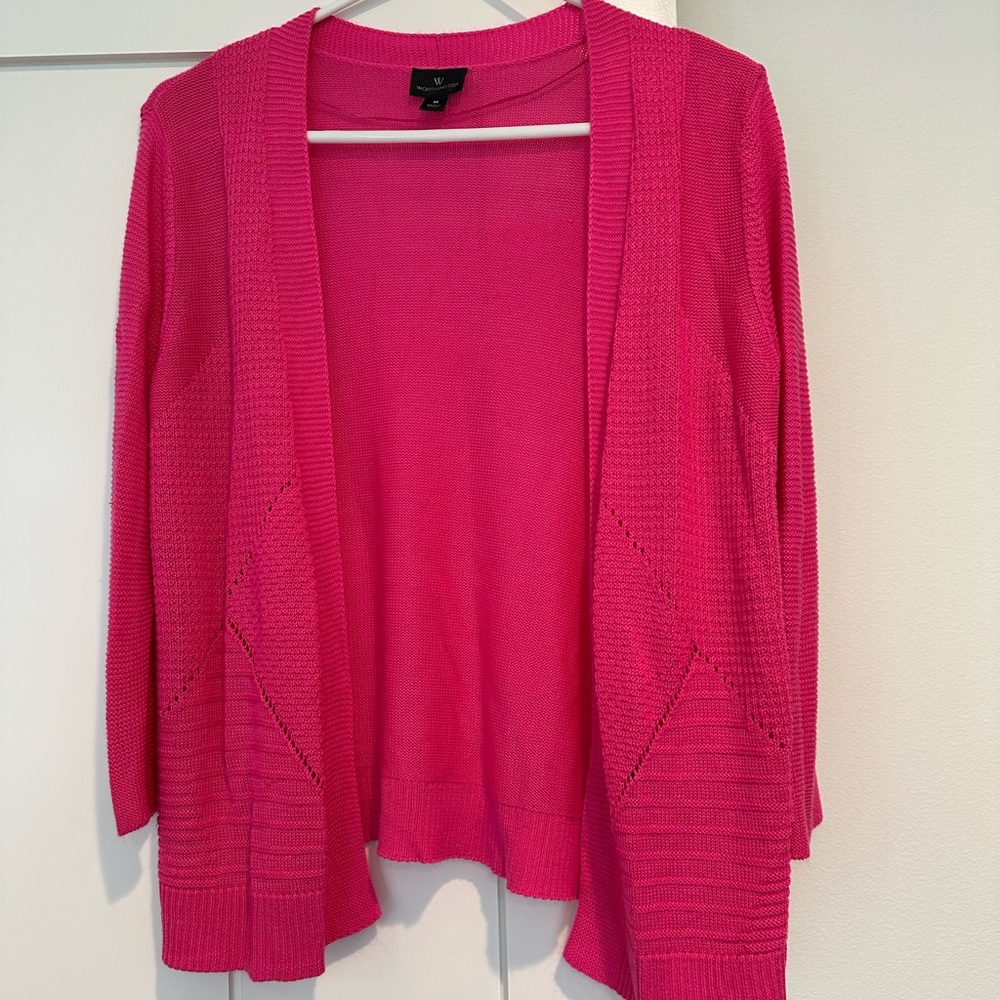 Worthington pointelle cardigan